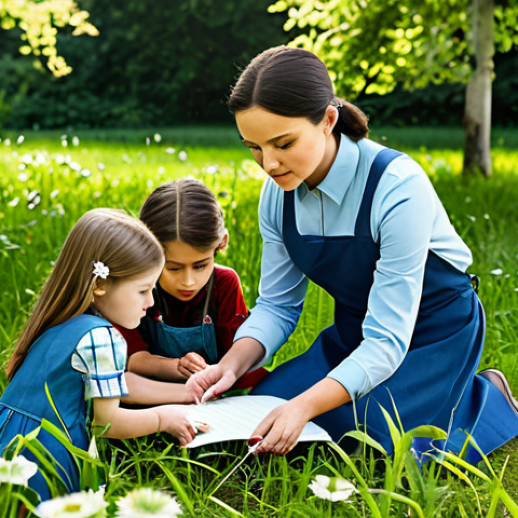 방과후지도사 자격증 갱신 절차 - **

"A professional teacher, fully clothed in modest attire, leading a group of children in an outdo...