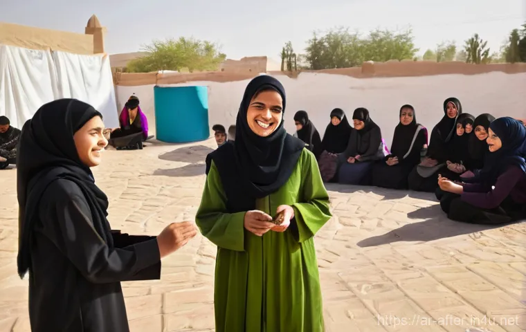 방과후지도사와 청소년 상담 기초 - **Prompt 2: A Trusting Mentorship Moment in an Arab Setting**
    "A serene, close-up portrait photo...